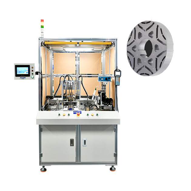 异型电机转子自动插磁钢机