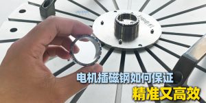 外转子电机自动点胶插磁钢，如何保证精准又高效？